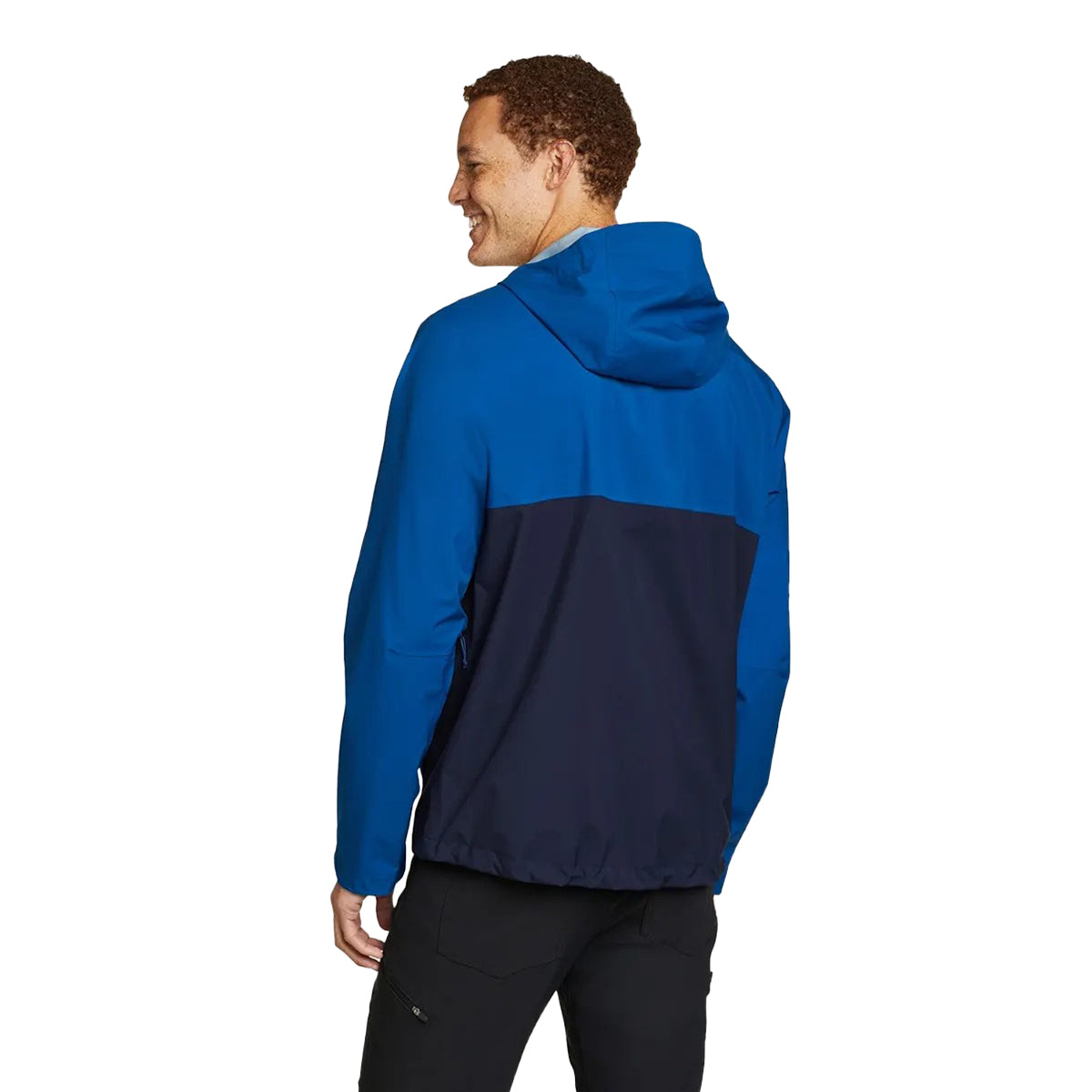 Pacific Blue - Back - Eddie Bauer Mens Cloud Cap 3 Layer Jacket