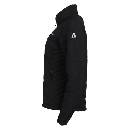 Black - Side - Eddie Bauer Womens-Ladies Ignitelite Logo Stretch Reversible Jacket