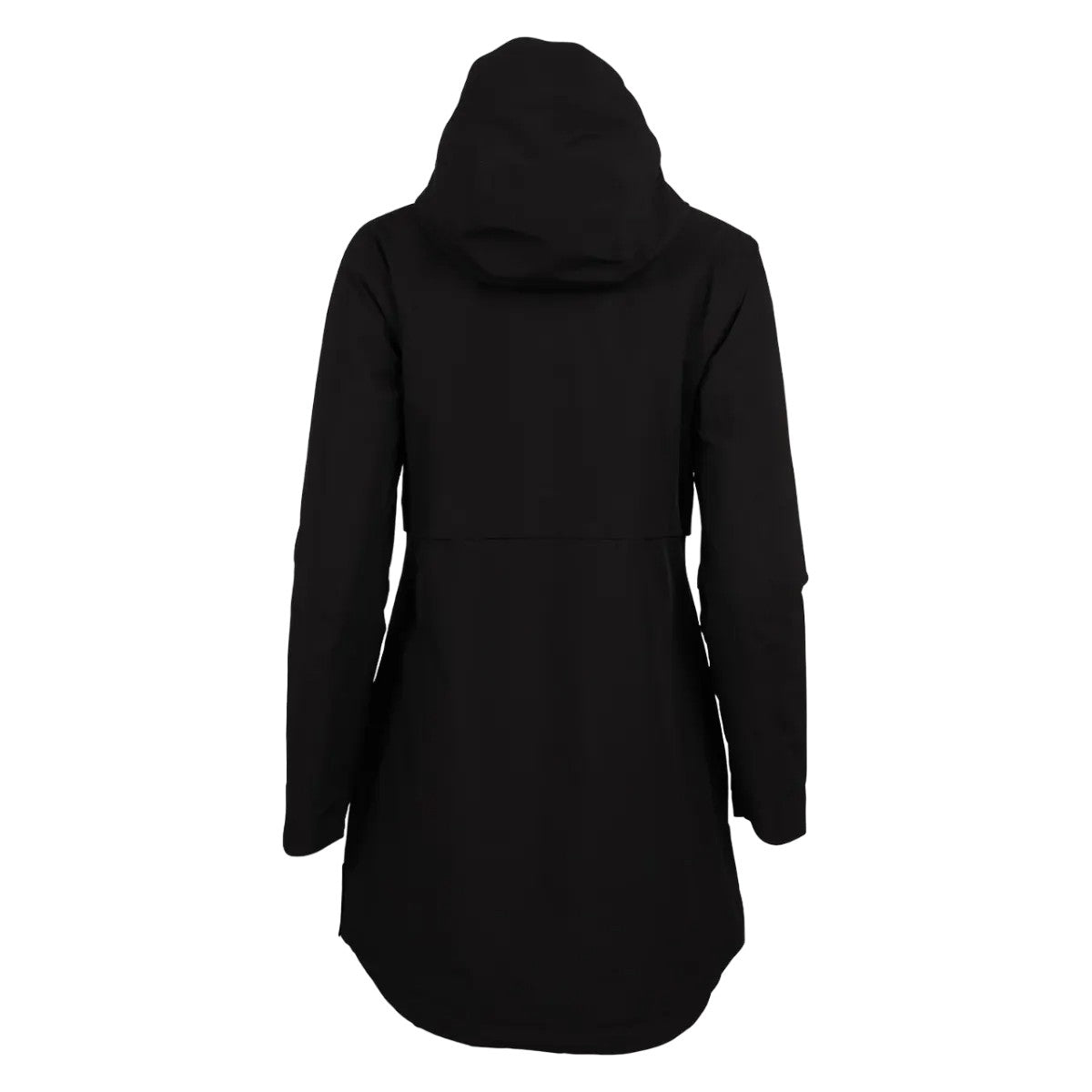 Black - Back - Eddie Bauer Womens-Ladies Cloud Cap Stretch Insulated Trench Coat