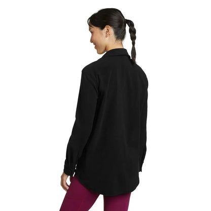 Black - Back - Eddie Bauer Womens-Ladies Chutes 2 Fleece Shirt Jacket
