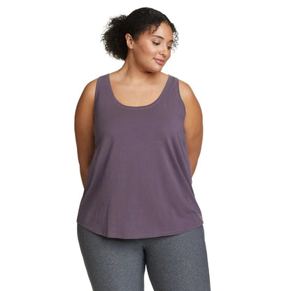 Grape - Front - Eddie Bauer Womens-Ladies Tempo Light Tank Top