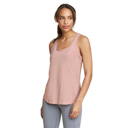 Pale Pink - Front - Eddie Bauer Womens-Ladies Tempo Light Tank Top