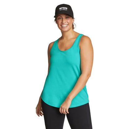 Turquoise - Front - Eddie Bauer Womens-Ladies Tempo Light Tank Top