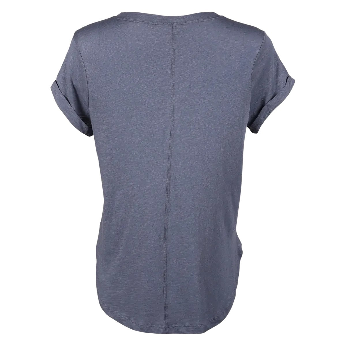 Blue Haze - Back - Eddie Bauer Womens-Ladies Gate Check V Neck T-Shirt