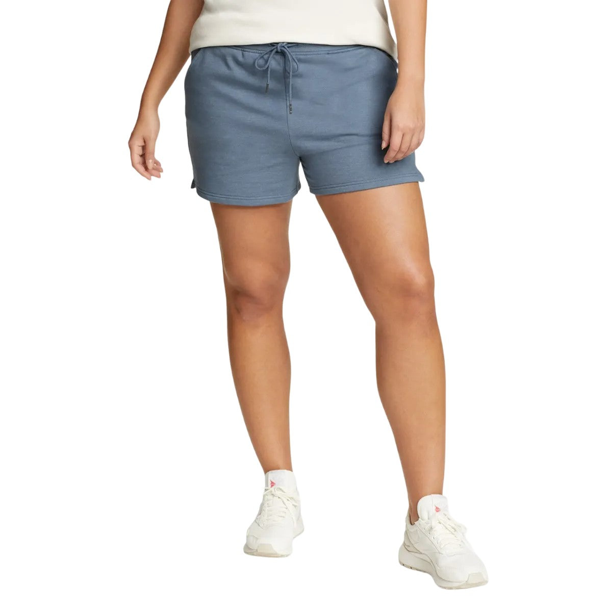 Blue Haze - Front - Eddie Bauer Womens-Ladies Cozy Camp Fleece Shorts