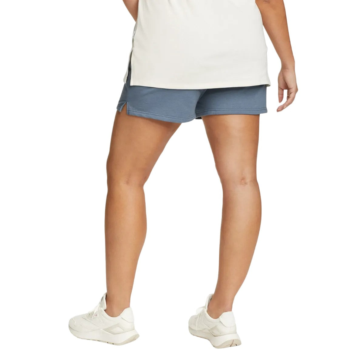 Blue Haze - Back - Eddie Bauer Womens-Ladies Cozy Camp Fleece Shorts