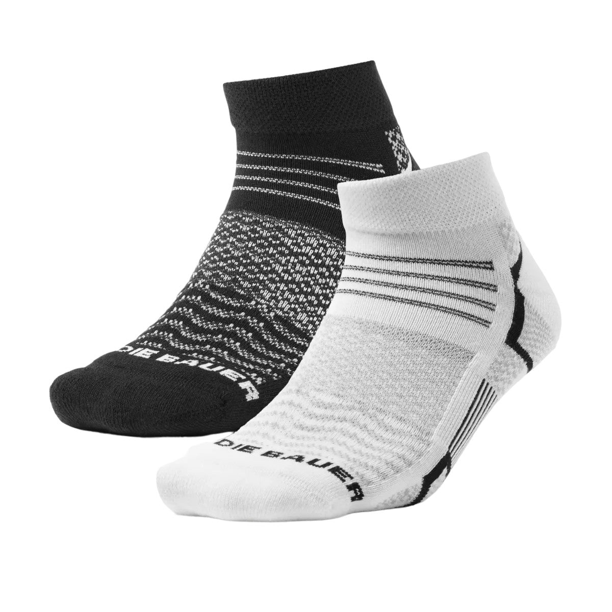 Black - Front - Eddie Bauer Womens-Ladies Coolmax Active Socks (Pack of 2)