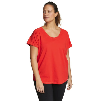 Coral - Front - Eddie Bauer Womens-Ladies Everyday Essentials Novelty T-Shirt