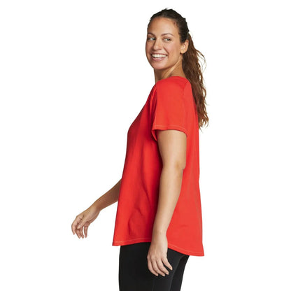Coral - Back - Eddie Bauer Womens-Ladies Everyday Essentials Novelty T-Shirt