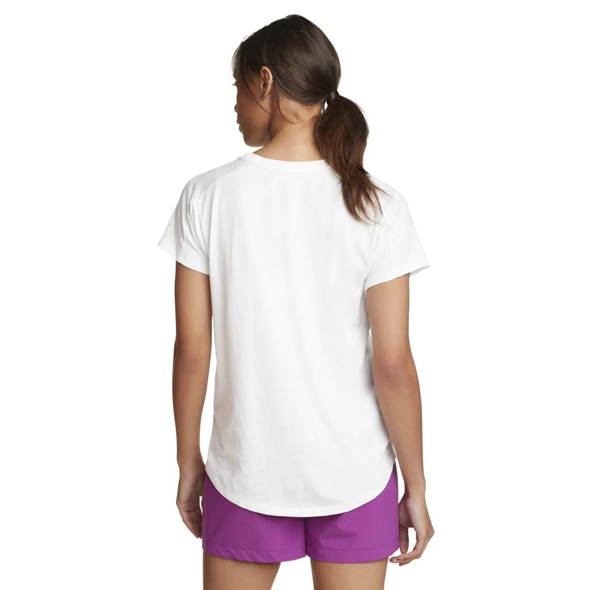 White - Back - Eddie Bauer Womens-Ladies Everyday Essentials Novelty T-Shirt