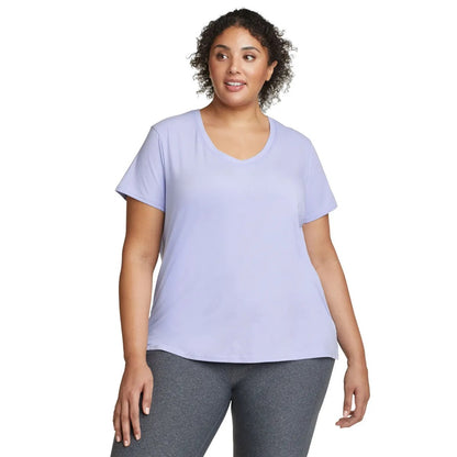 Periwinkle - Front - Eddie Bauer Womens-Ladies Tempo Light Short-Sleeved T-Shirt