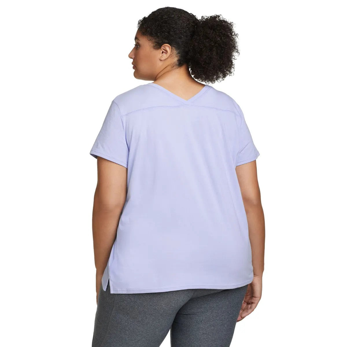 Periwinkle - Back - Eddie Bauer Womens-Ladies Tempo Light Short-Sleeved T-Shirt