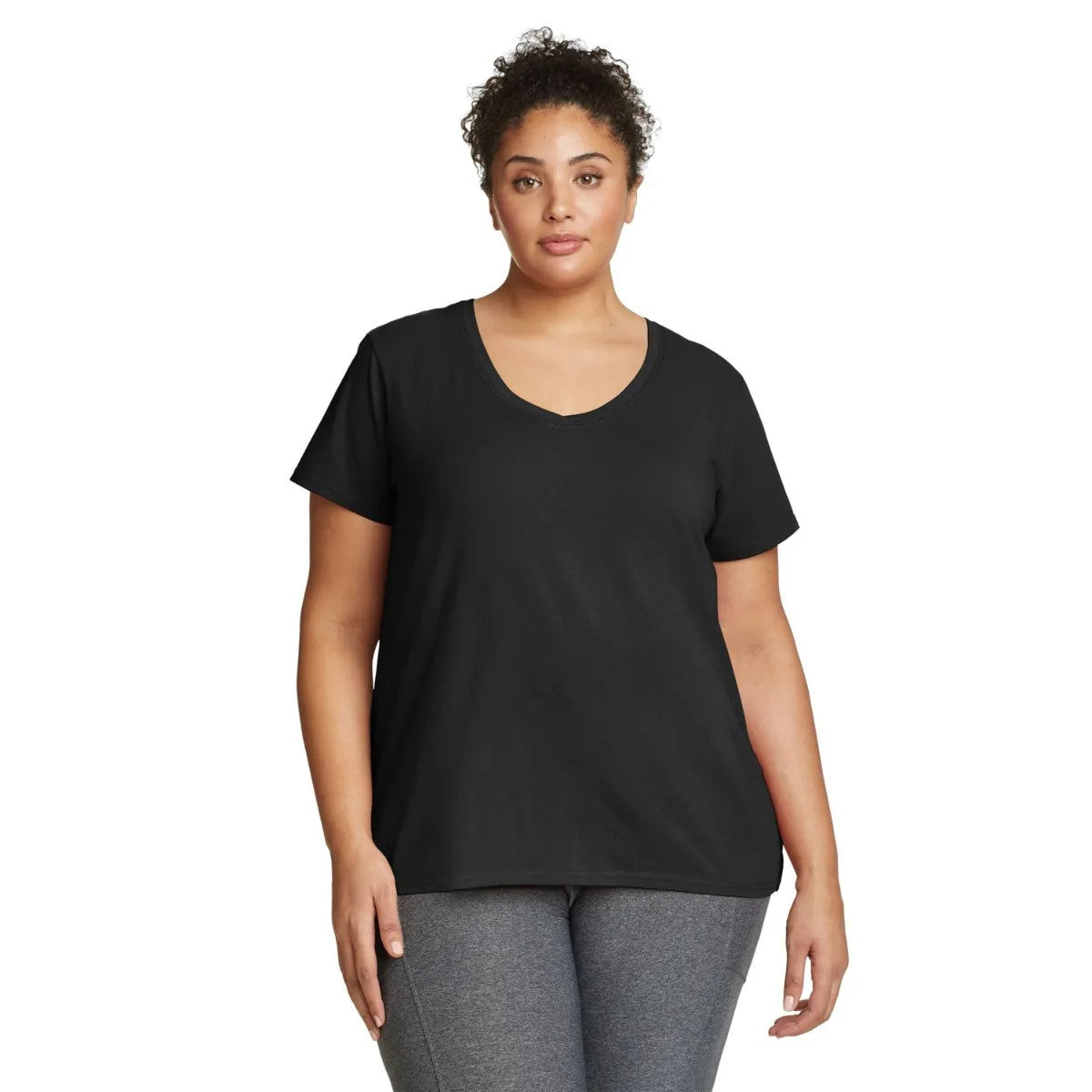 Black - Front - Eddie Bauer Womens-Ladies Tempo Light Short-Sleeved T-Shirt