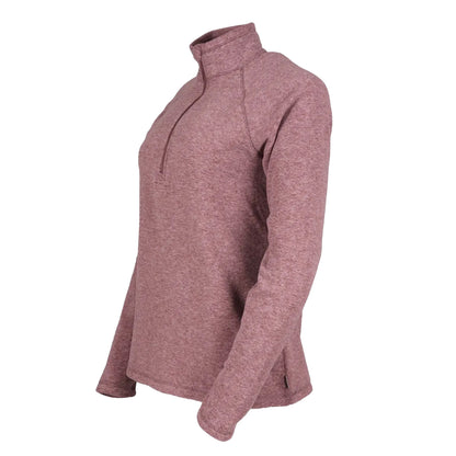 Dusty Violet - Lifestyle - Eddie Bauer Womens-Ladies Fast Plain Quarter Zip Raglan Fleece Top