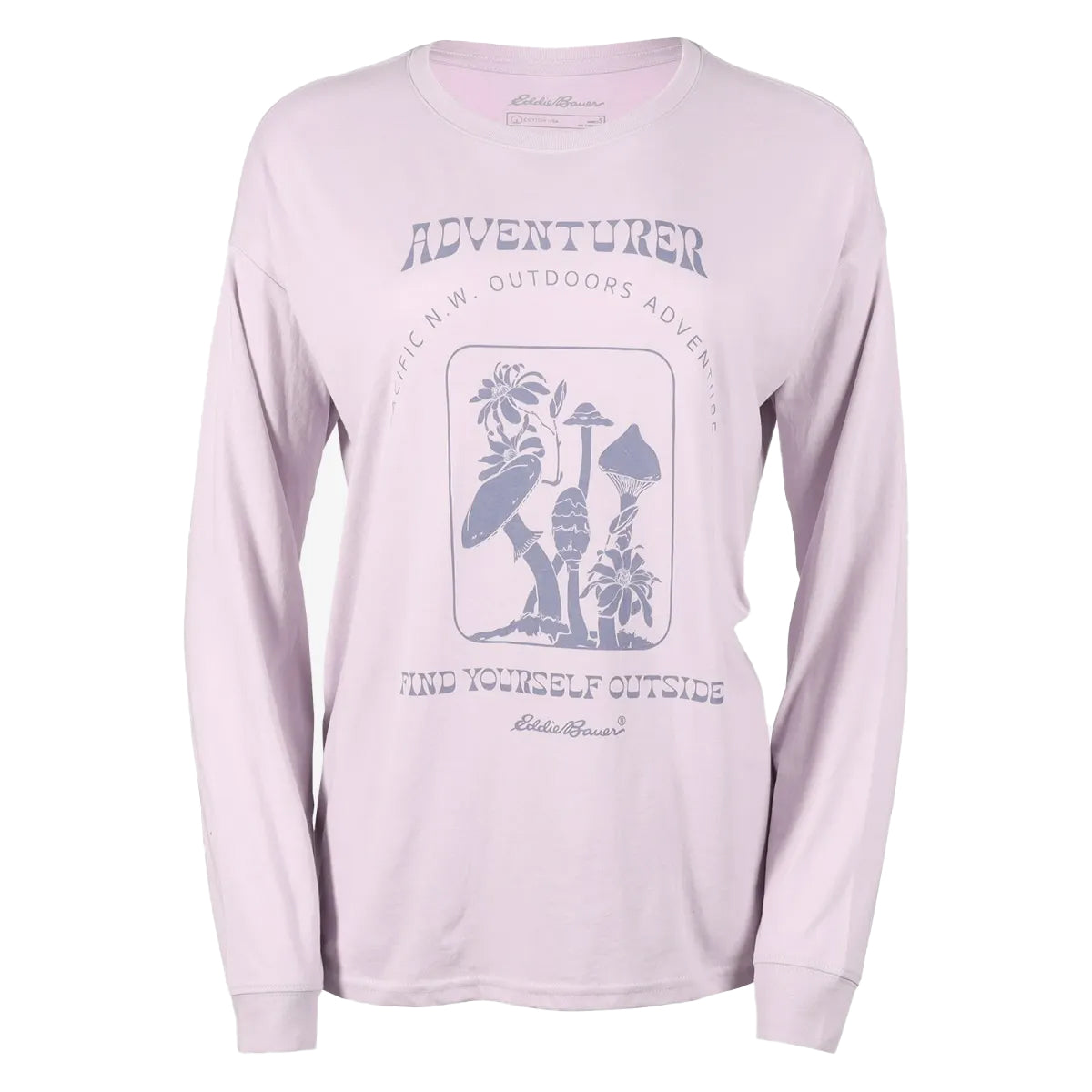 Wisteria - Front - Eddie Bauer Womens-Ladies Adventure Graphic Print T-Shirt