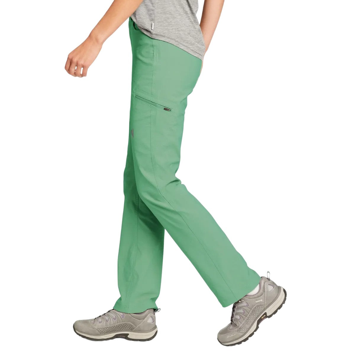 Seaglass - Side - Eddie Bauer Womens-Ladies Guide High Rise Waterproof Trousers