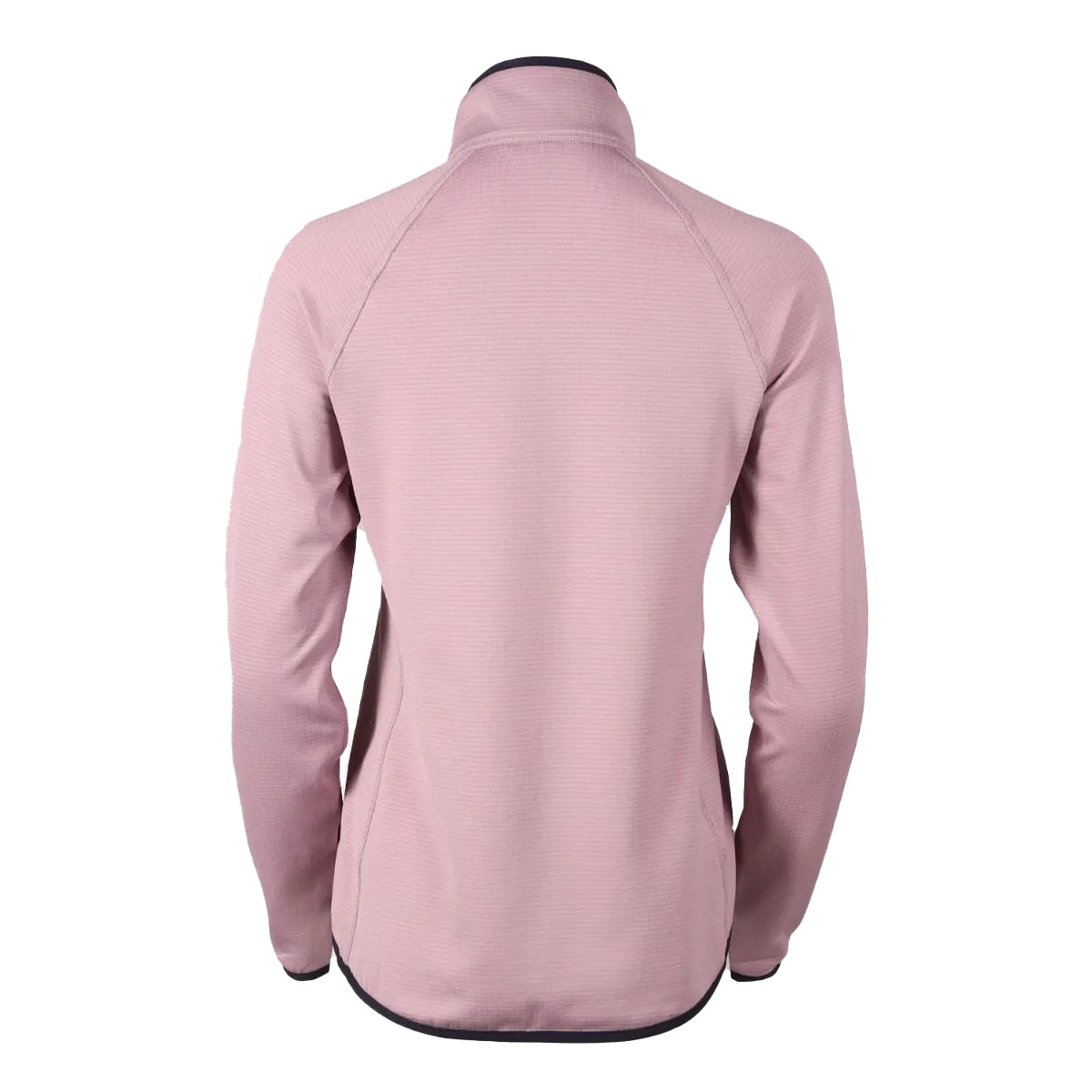 Dusty Iris - Back - Eddie Bauer Womens-Ladies High Route Grid Quarter Zip Fleece Top