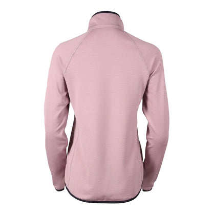 Dusty Iris - Back - Eddie Bauer Womens-Ladies High Route Grid Quarter Zip Fleece Top