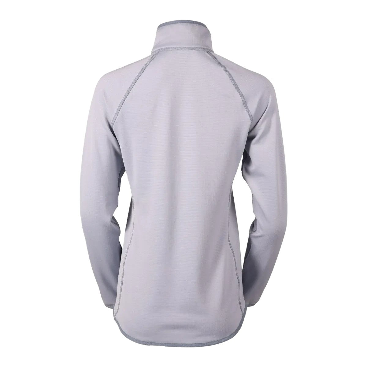 Blue Smoke - Back - Eddie Bauer Womens-Ladies High Route Grid Quarter Zip Fleece Top