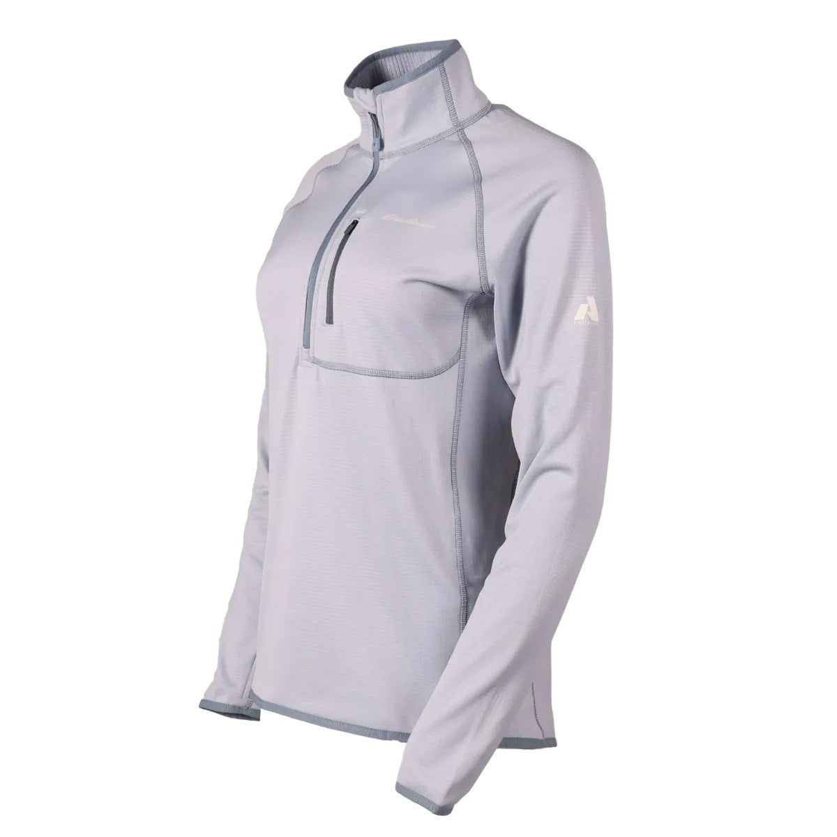 Blue Smoke - Lifestyle - Eddie Bauer Womens-Ladies High Route Grid Quarter Zip Fleece Top