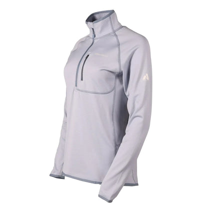 Blue Smoke - Lifestyle - Eddie Bauer Womens-Ladies High Route Grid Quarter Zip Fleece Top