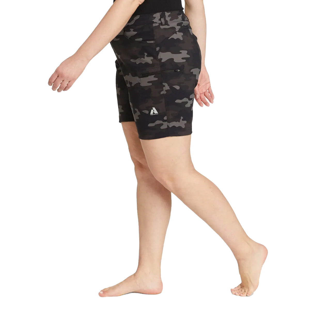 Chrome - Side - Eddie Bauer Womens-Ladies Guide Camouflage Shorts