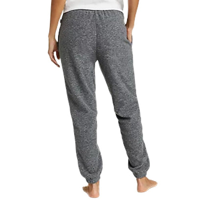 Charcoal Heather - Back - Eddie Bauer Womens-Ladies Quest Fleece Jogging Bottoms