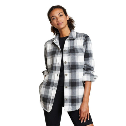 Iron - Front - Eddie Bauer Womens-Ladies Chutes 2 Fleece Shirt Jacket