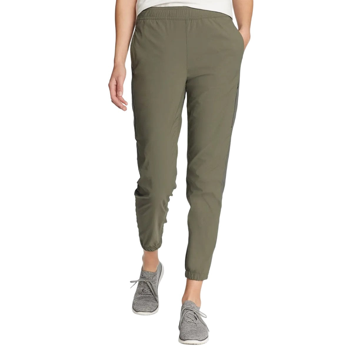 Spring Green - Front - Eddie Bauer Womens-Ladies Guide Plain Jogging Bottoms