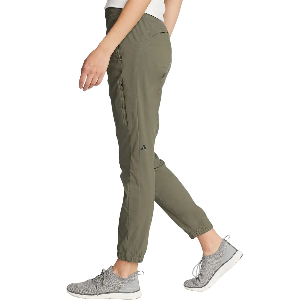 Spring Green - Side - Eddie Bauer Womens-Ladies Guide Plain Jogging Bottoms