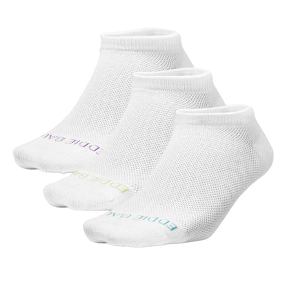 White - Front - Eddie Bauer Womens-Ladies Mesh Socks (Pack of 3)