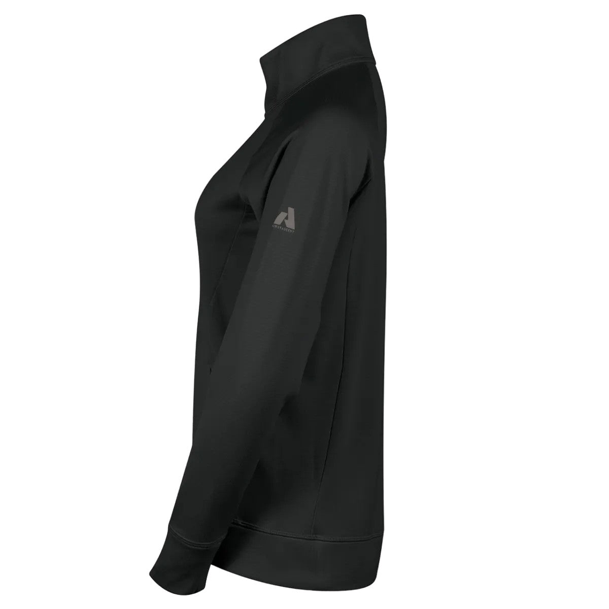 Black - Side - Eddie Bauer Womens-Ladies High Route Grid Fleece Jacket