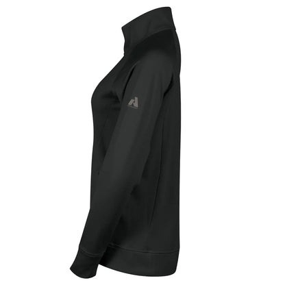Black - Side - Eddie Bauer Womens-Ladies High Route Grid Fleece Jacket