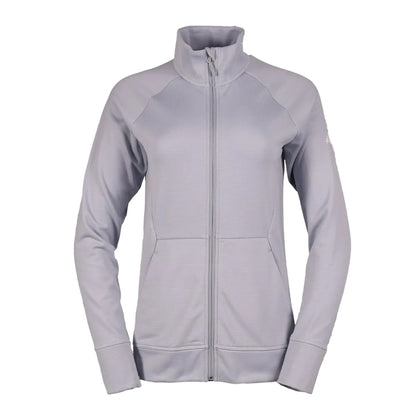 Blue Smoke - Front - Eddie Bauer Womens-Ladies High Route Grid Fleece Jacket