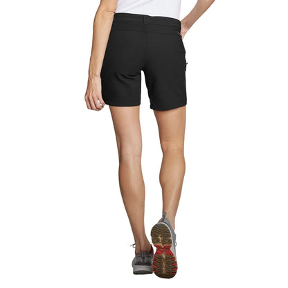 Black - Back - Eddie Bauer Womens-Ladies Guide Plain Shorts