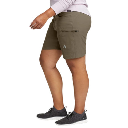 Slate Green - Side - Eddie Bauer Womens-Ladies Guide Plain Shorts