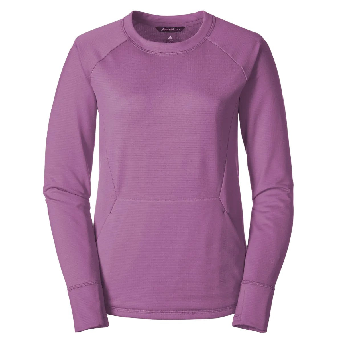 Dusty Iris - Front - Eddie Bauer Womens-Ladies High Route Grid Fleece Top