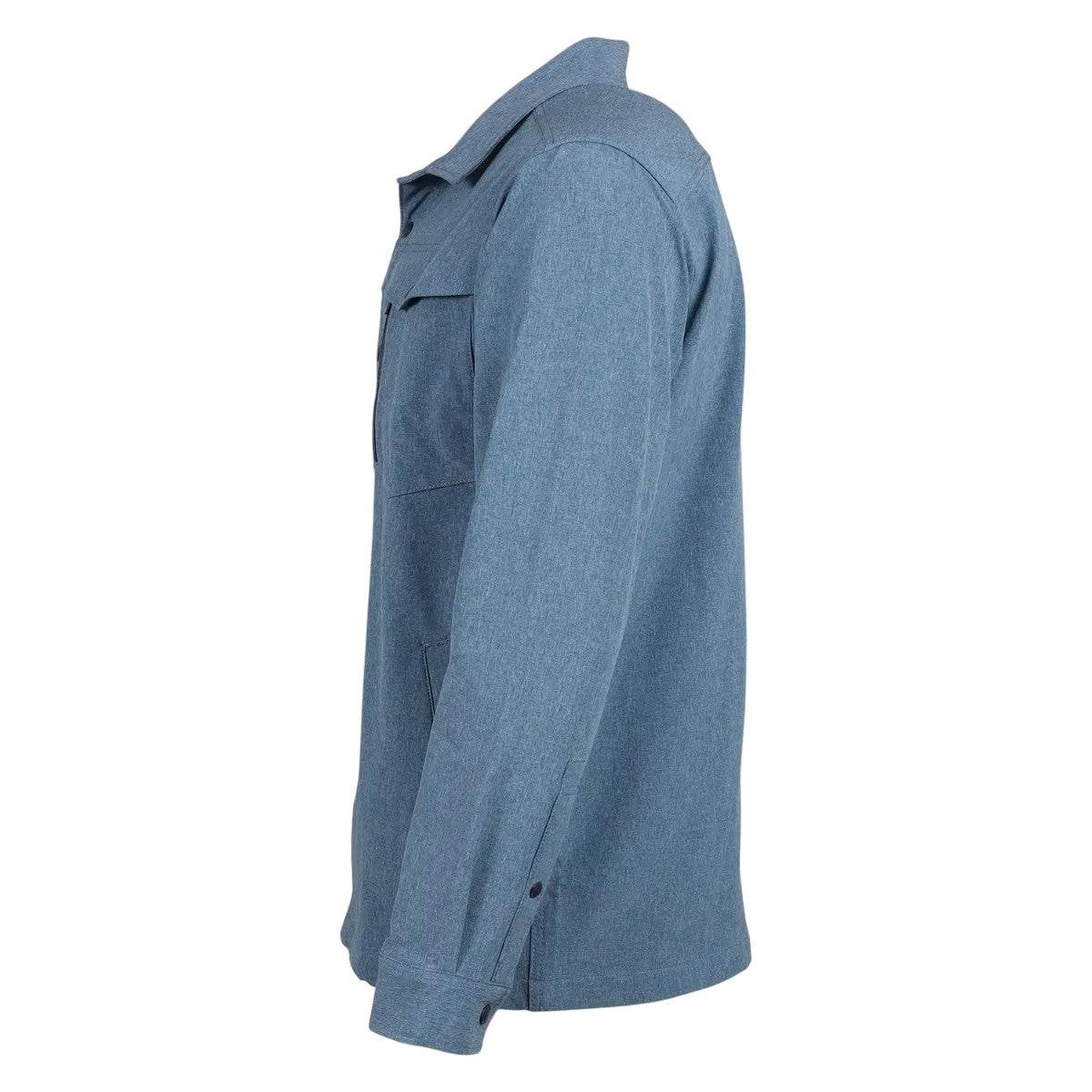 Med Indigo - Side - Eddie Bauer Mens Acclivity Shirt Jacket