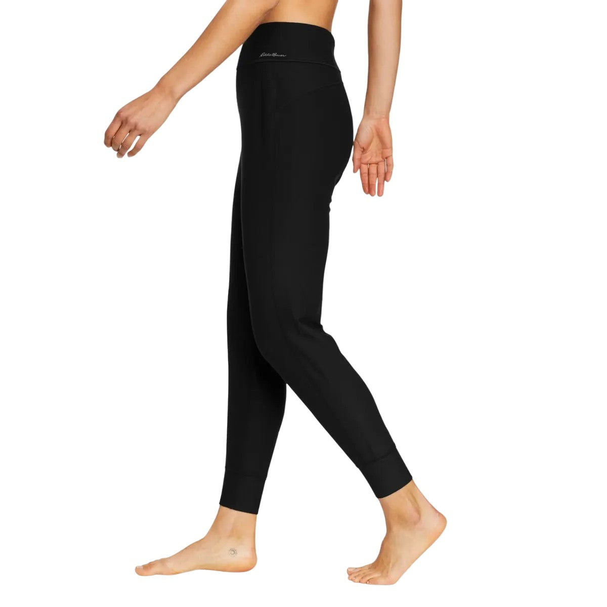 Black - Side - Eddie Bauer Womens-Ladies Trail Jogging Bottoms