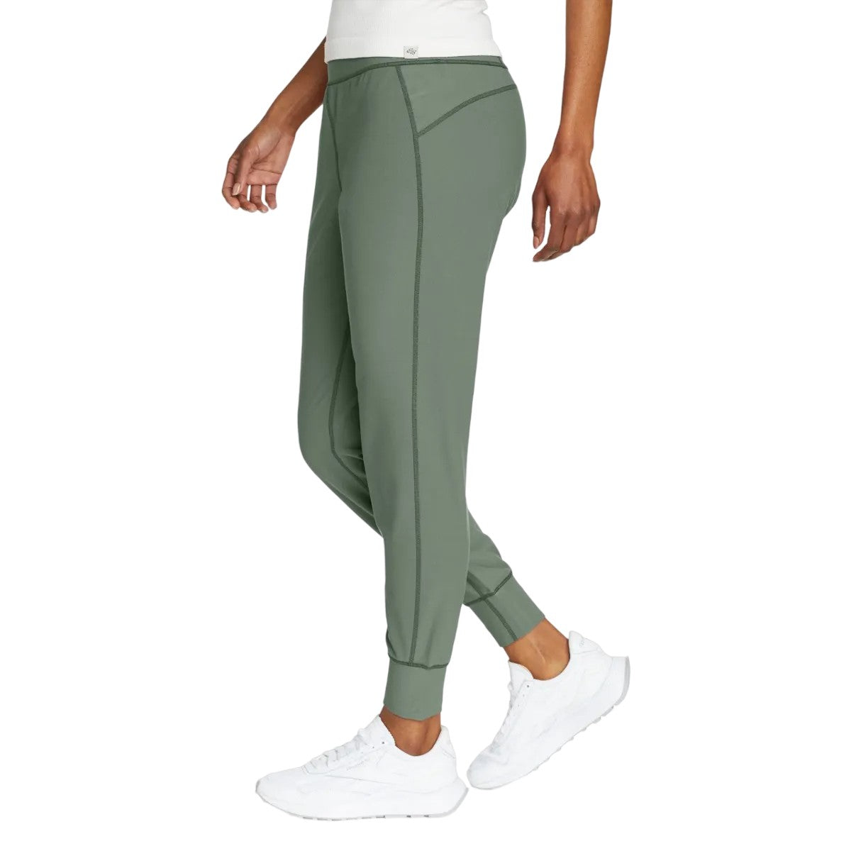 Mineral Green - Side - Eddie Bauer Womens-Ladies Trail Jogging Bottoms