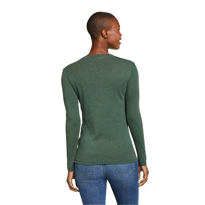 Alder - Back - Eddie Bauer Womens-Ladies Favorite Crew Neck Long-Sleeved T-Shirt