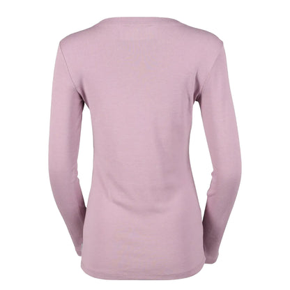 Dusty Iris - Back - Eddie Bauer Womens-Ladies Favorite Crew Neck Long-Sleeved T-Shirt