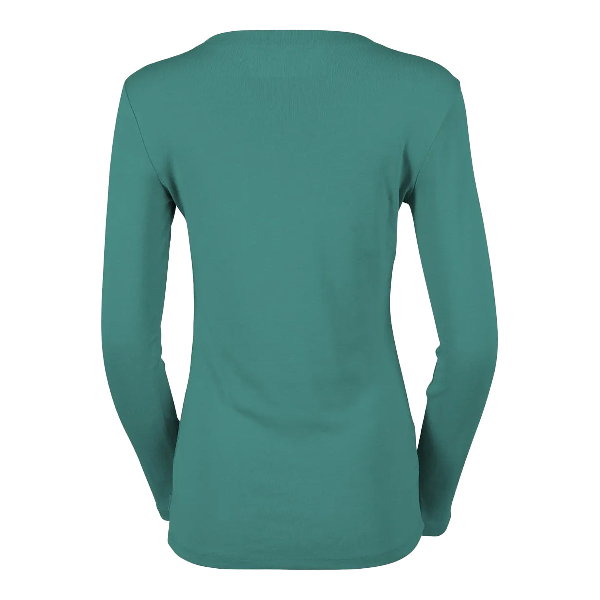 Dusty Jade - Back - Eddie Bauer Womens-Ladies Favorite Crew Neck Long-Sleeved T-Shirt