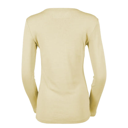 Sorbet - Back - Eddie Bauer Womens-Ladies Favorite Crew Neck Long-Sleeved T-Shirt