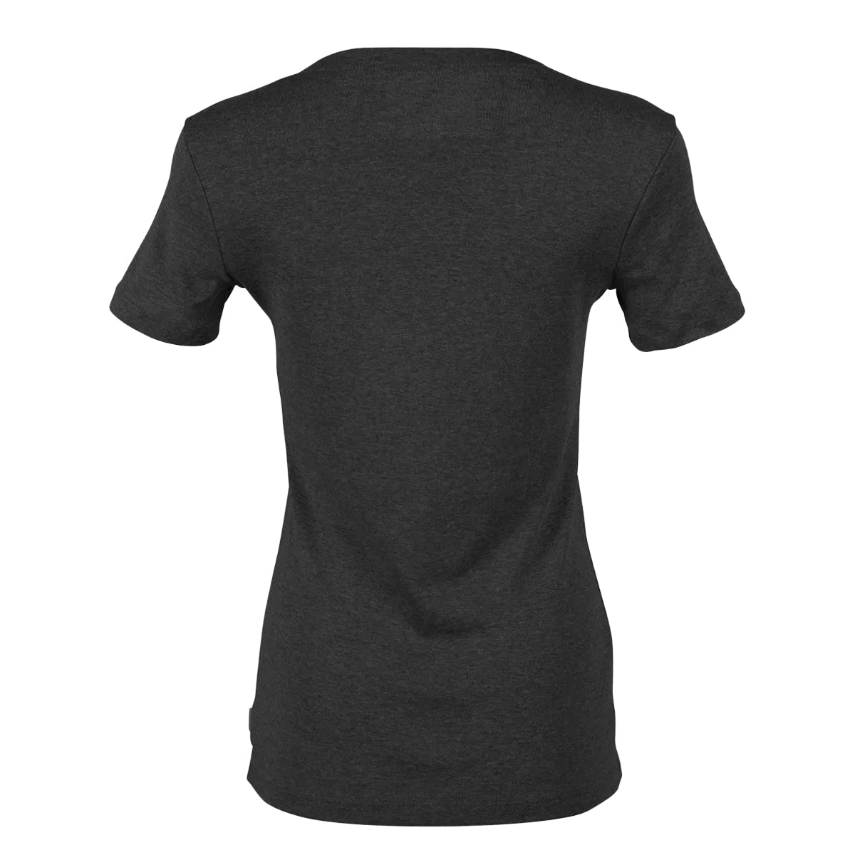 Black - Back - Eddie Bauer Womens-Ladies Favorite Plain V Neck Short-Sleeved T-Shirt