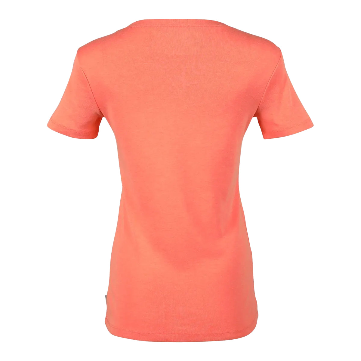 Dusty Coral - Back - Eddie Bauer Womens-Ladies Favorite Plain V Neck Short-Sleeved T-Shirt