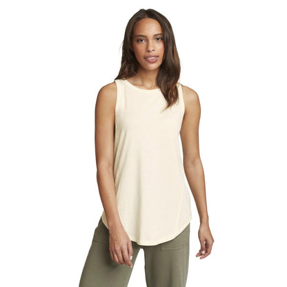 Ivory - Front - Eddie Bauer Womens-Ladies Everyday Essentials Novelty Tank Top