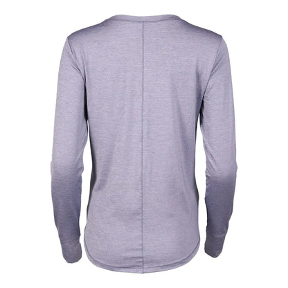 Periwinkle - Back - Eddie Bauer Womens-Ladies Resolution Long-Sleeved T-Shirt