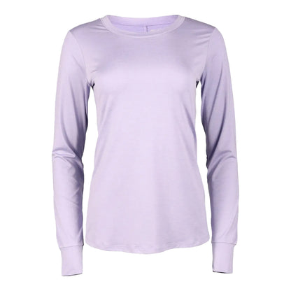 Wisteria - Front - Eddie Bauer Womens-Ladies Resolution Long-Sleeved T-Shirt