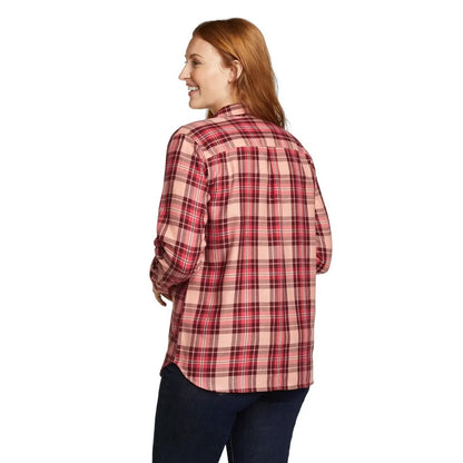 Bayberry - Back - Eddie Bauer Womens-Ladies Firelight Flannel Shirt